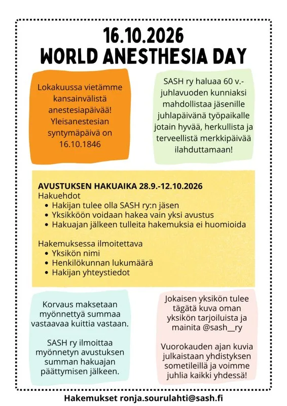 World Anesthesia Day